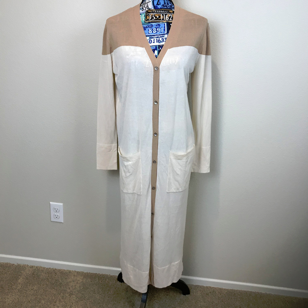 Zara Long Knit Cardigan Sweater